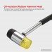 25Mm Soft Mallet Double Face Soft Rubber Mallet Hammer with Non Slip Grip Silver B07VD7CX7V